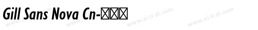 Gill Sans Nova Cn字体转换